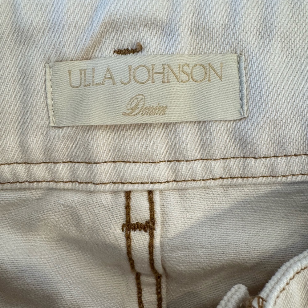 Ulla Johnson Thea Cream Barrel-Leg Jeans - Picture 6 of 8